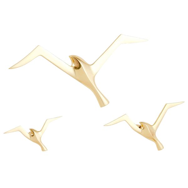 Flock Wall Decor, Brass