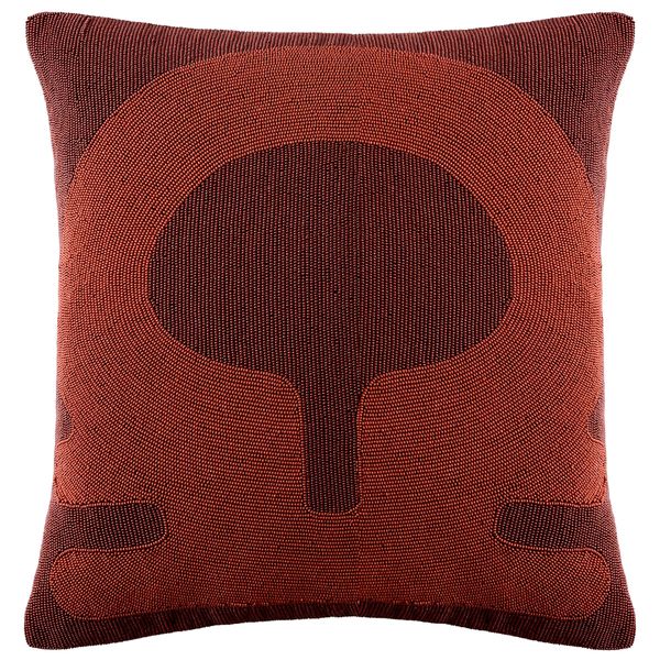 Beaded Key Pillow, Rust
