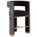 Bar & Counter Stool, Abbington Black/Hobbes Night